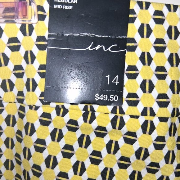 INC International Concepts Geometric Print Core Shorts Sz 14 NWT - Picture 3 of 7